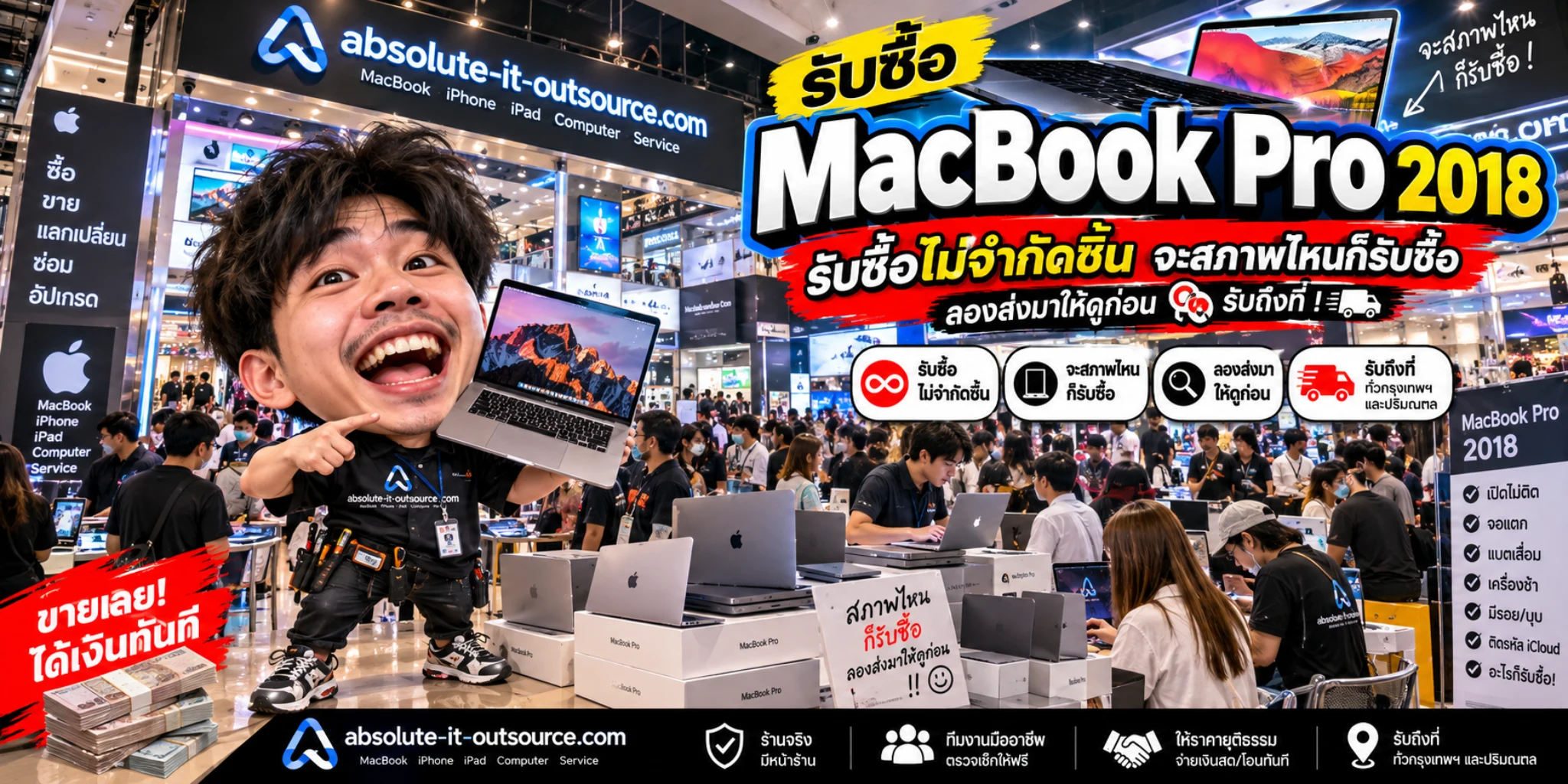 รับซื้อ MacBook Pro 2018