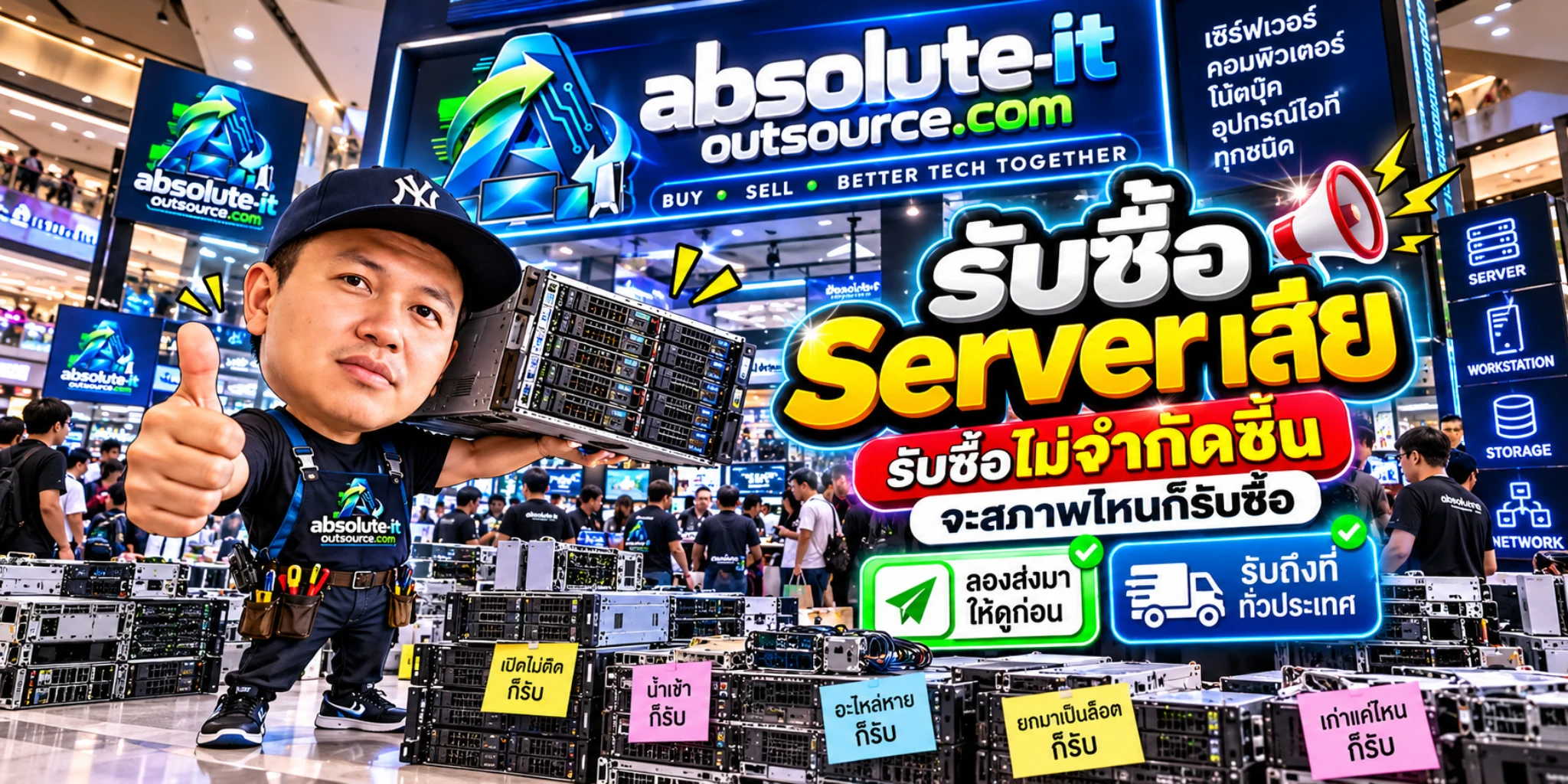 รับซื้อ Server เสีย