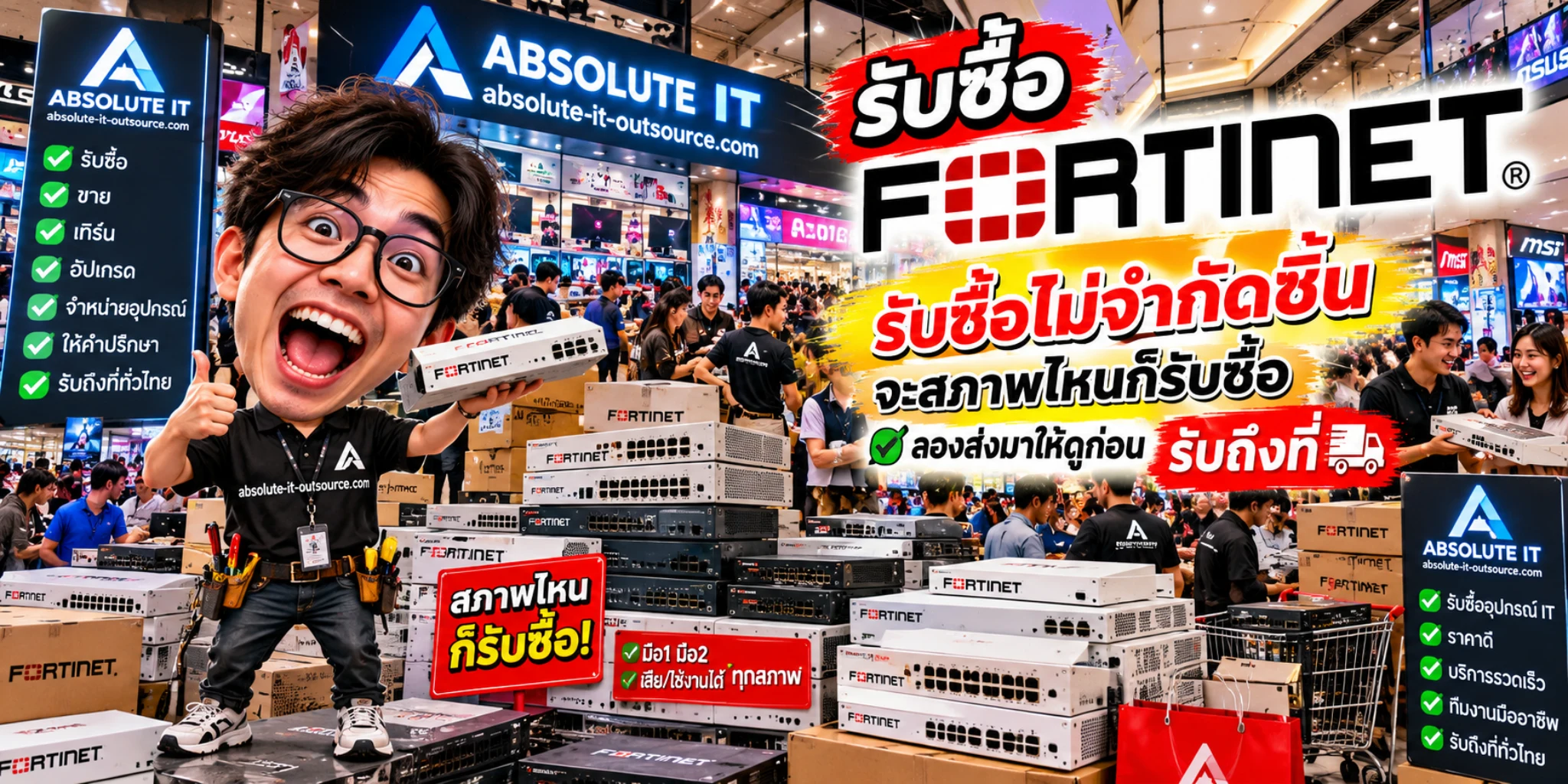 รับซื้อ Fortinet