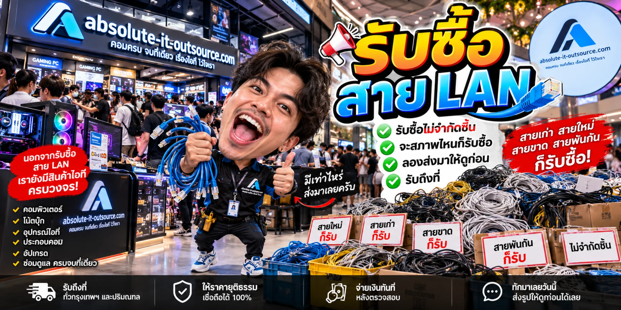 รับซื้อสาย Lan