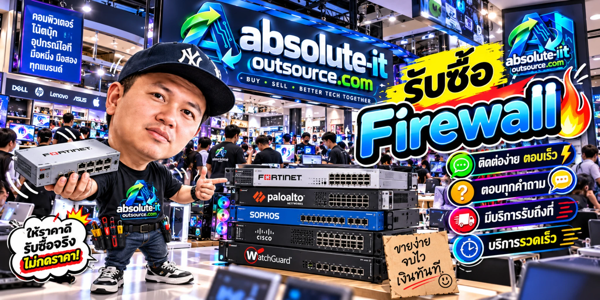 รับซื้อ Firewall
