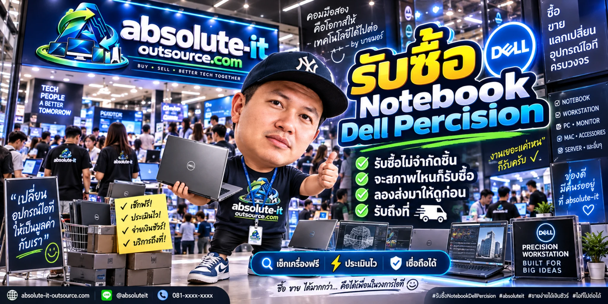 รับซื้อ Notebook Dell Percision