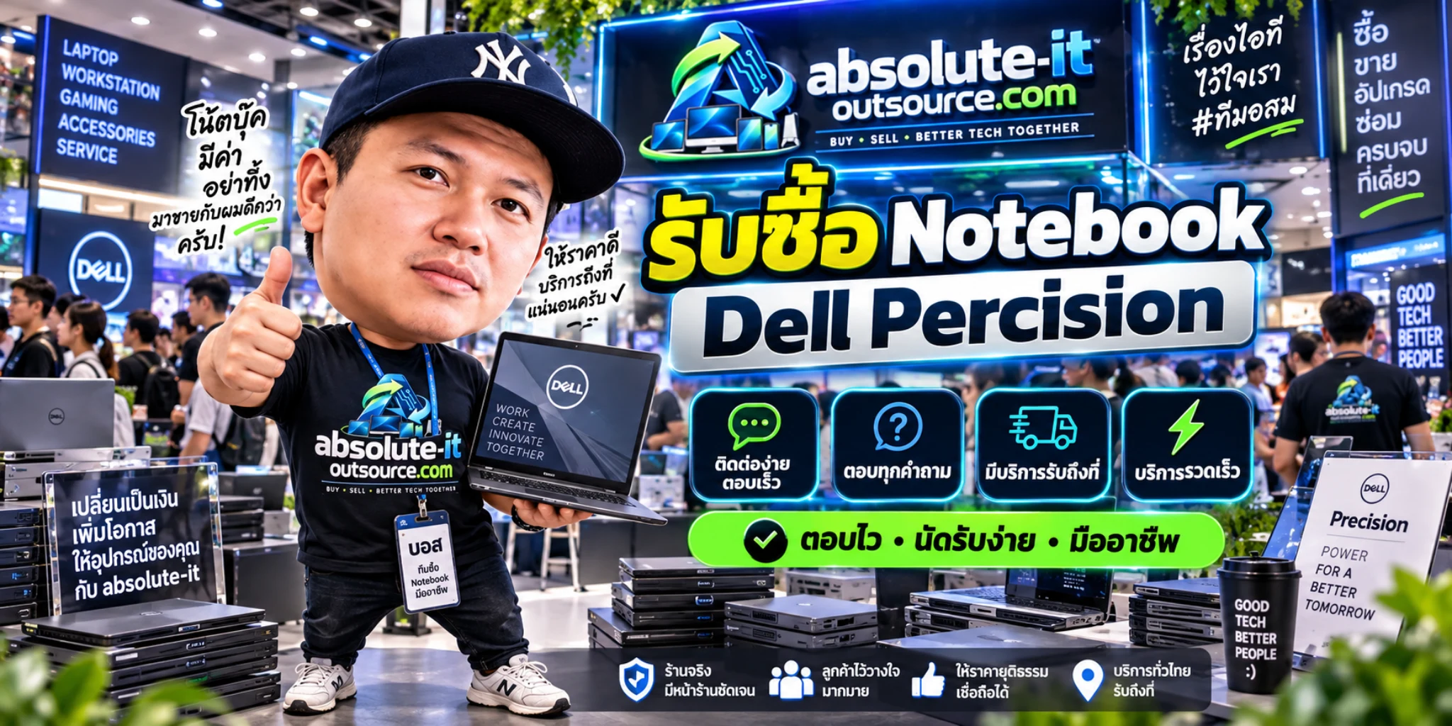 รับซื้อ Notebook Dell Percision