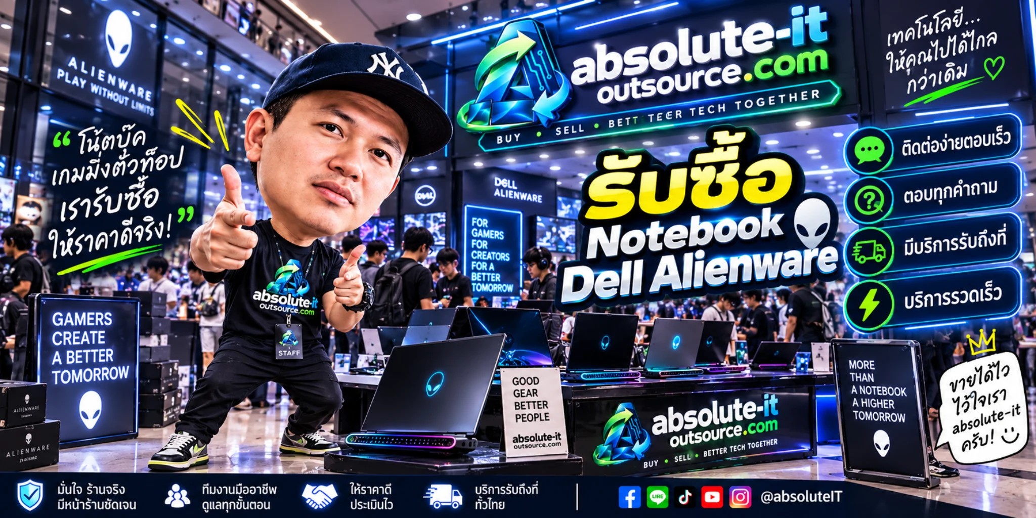 รับซื้อ Notebook Dell Alienware