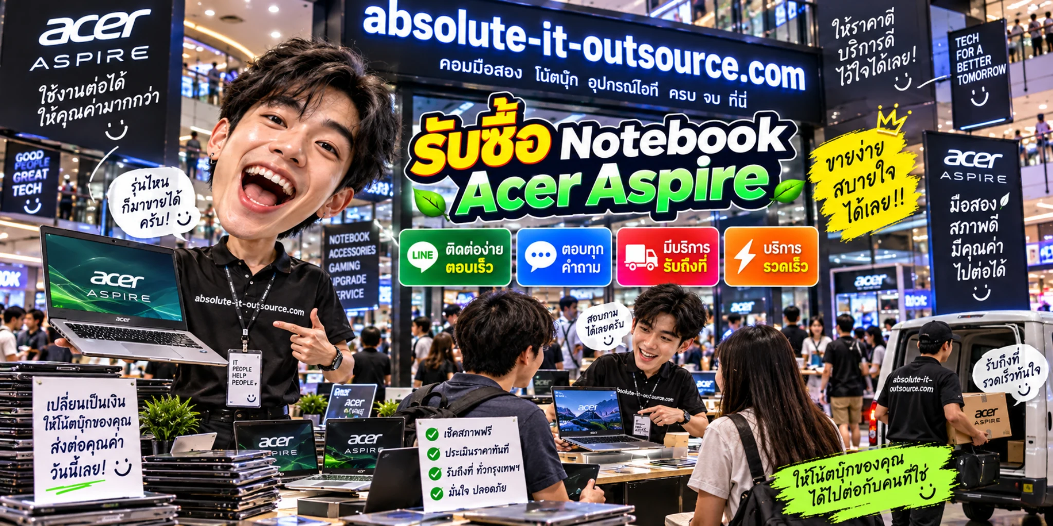 รับซื้อ Notebook Acer Aspire